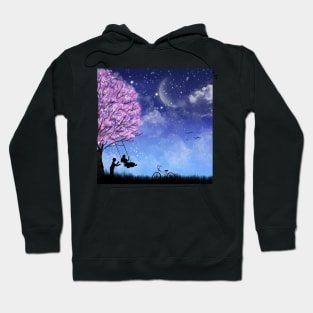 Cherry tree with lovely couple Hoodie